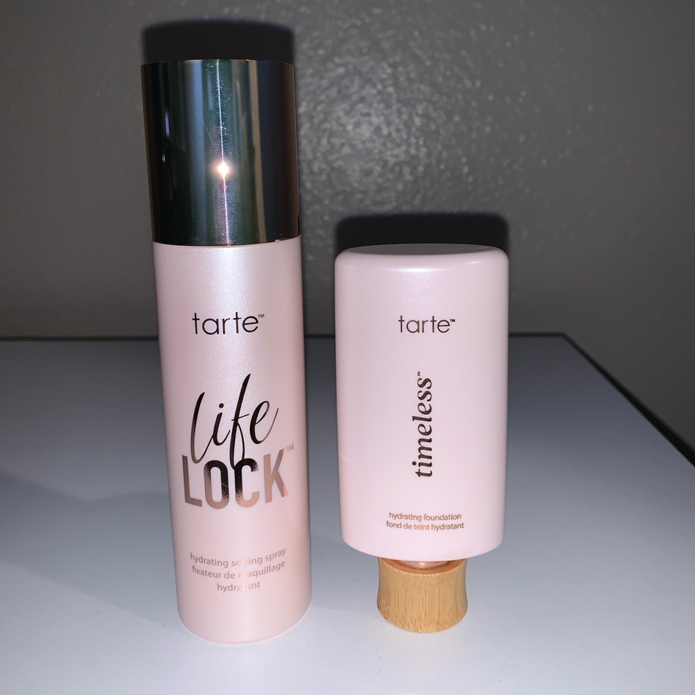 Tarte Timeless Hydrating Foundation & Life Lock Hydrating Setting Spray - 20B